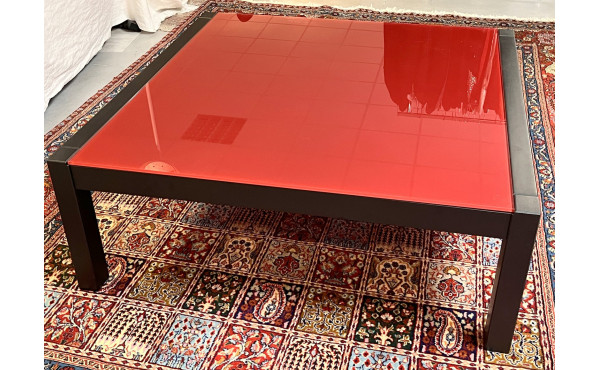 Table basse de salon, moderne, en verre 