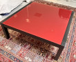 Table basse de salon, moderne, en verre 