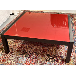 Table basse de salon, moderne, en verre 
