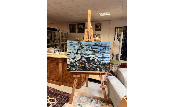 Chevalet d'atelier moderne bois clair av