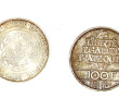 Lot de 2 pièces de monnaie de 100 F arge