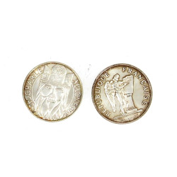 Lot de 2 pièces de monnaie de 100 F arge