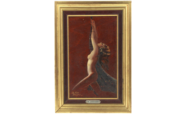 Marzio CHERUBINI (XIXè-XXè) "La nuit", h