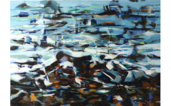Jacques BRENNER (1936-2023) "Mer agitée"