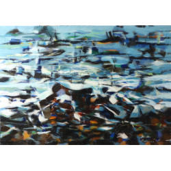 Jacques BRENNER (1936-2023) "Mer agitée"