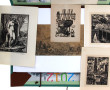 LOT - Carton à dessins garni de gravures