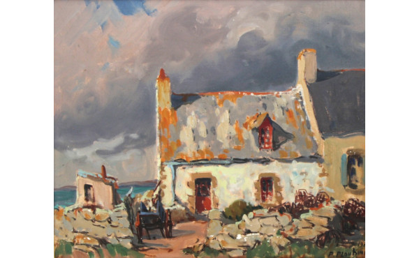 Pierre PLOUHINEC (1907-1984) "Maison de 