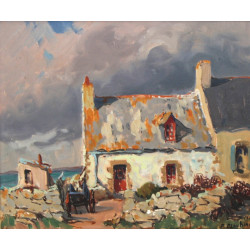 Pierre PLOUHINEC (1907-1984) "Maison de 