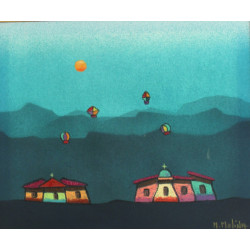Marcelo MOLINA (Xxème) "Les ballons", hu