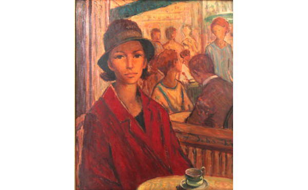 Valérie SCHNEIDER (Xxème) "La terrasse d