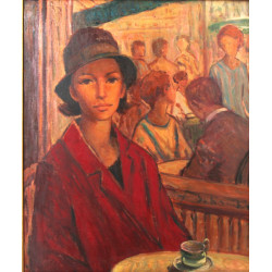 Valérie SCHNEIDER (Xxème) "La terrasse d