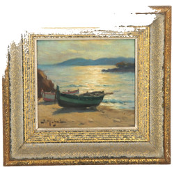 Ecole Xxème "Petite marine au couchant",