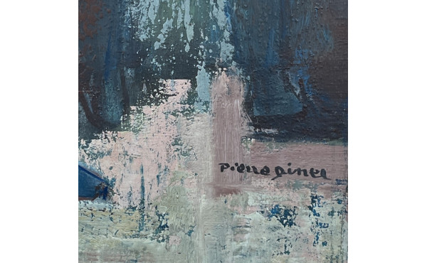 Pierre DINER (1932-2015) "Scène de march