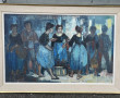 Pierre DINER (1932-2015) "Scène de march