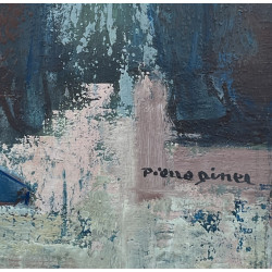 Pierre DINER (1932-2015) "Scène de march