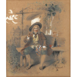 Ecole fin XVIIIè - début XIXè "Homme att