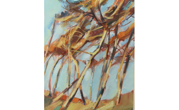 Jean LE MERDY (1928-2015) "Paysage aux a