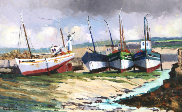 Paul KERBIRIOU (Xxème) "Le Port de Mogue
