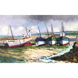 Paul KERBIRIOU (Xxème) "Le Port de Mogue