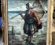 Lucien CHANY (Xxème) "Pêcheuse à pied", 