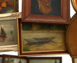 Lot de petits tableaux divers, gravures 