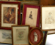Lot de petits tableaux divers, gravures 