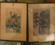 Lot de petits tableaux divers, gravures 