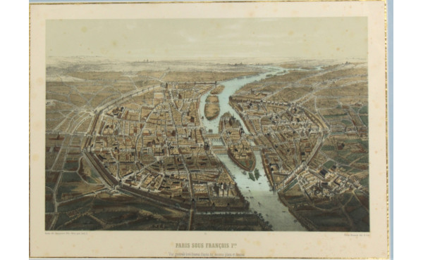 "Paris sous François 1er", gravure XIXèm