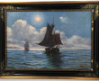 C.BILLE (Xxème) "Marine par mer calme", 
