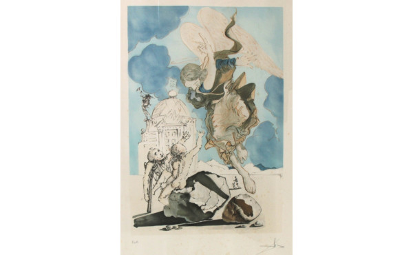 Salvador DALI (1904-1989) "L'ange rédemp