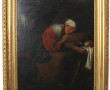 Ecole XIXème "La paysanne endormie", hui