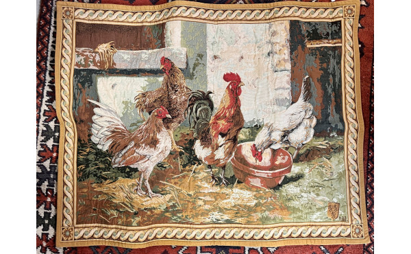 "Les poules de la basse-cour". Tenture 7