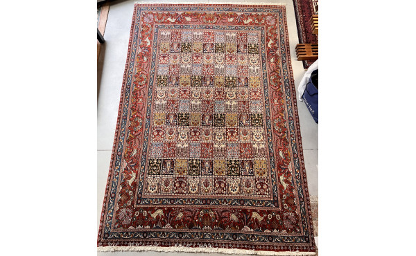 Tapis persans Bakhtiari en laine points 