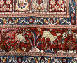Tapis persans Bakhtiari en laine points 
