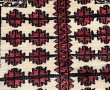 Tapis de tribu en laine points noués à d