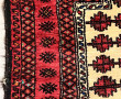 Tapis de tribu en laine points noués à d
