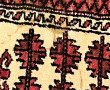 Tapis de tribu en laine points noués à d