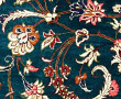 Tapis en laine et soie à décor central d