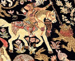 Tapis en laine et soie à décor d'une scè