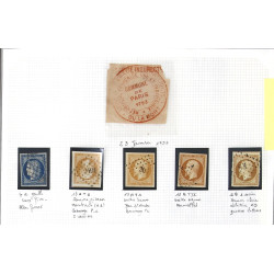 FRANCE - Etude du 10 c bistre non dentel