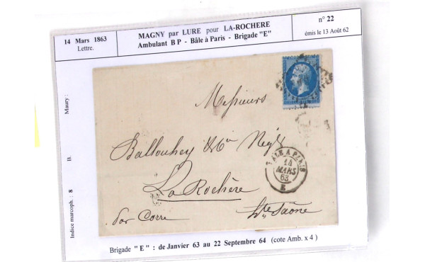 MARCOPHILIE FERROVIAIRE - FRANCE - Empir
