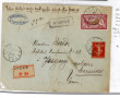 Lot de 2 lettres dont letttre chargée av