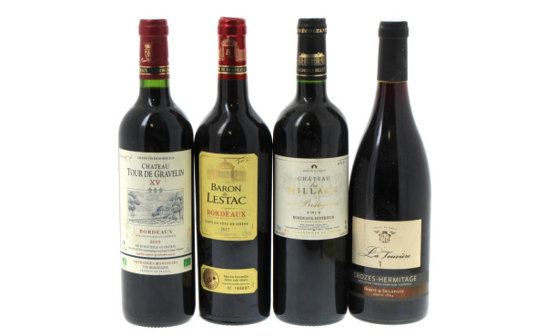 Lot de 4 bouteilles (Crozes Hermitage 20