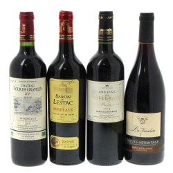 Lot de 4 bouteilles (Crozes Hermitage 20