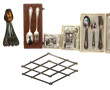 Lot d'argenterie : dessous de plat plian