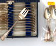 SFAM - 12 fourchettes à gâteaux en métal
