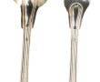 Couvert en argent, modèle filet chiffré,