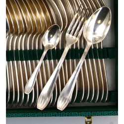 SFAM - Ménagère en métal argenté style m