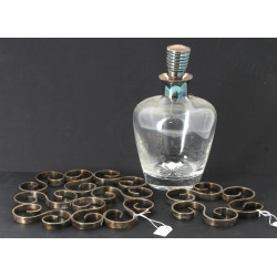 CHRISTOFLE - Carafe en cristal, avec col