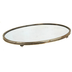 Surtout de table en métal argenté et fon